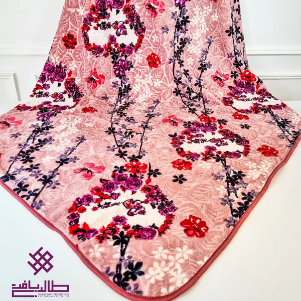 پتو سورنا دونفره گل برجسته مدرن